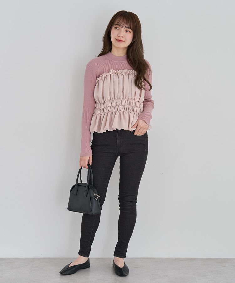 Green Parks「・swing by ビスチェレイヤーハイネックニット」|ニット・セーター|