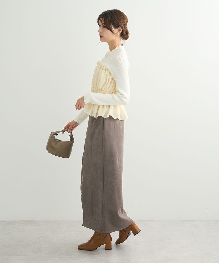 Green Parks「・swing by ビスチェレイヤーハイネックニット」|ニット・セーター|