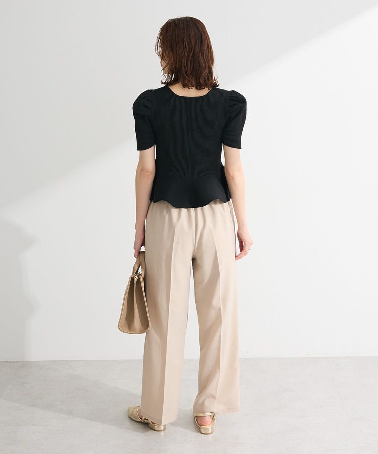 Green Parks「・swing by ハートネックペプラムニット」|ニット・セーター|