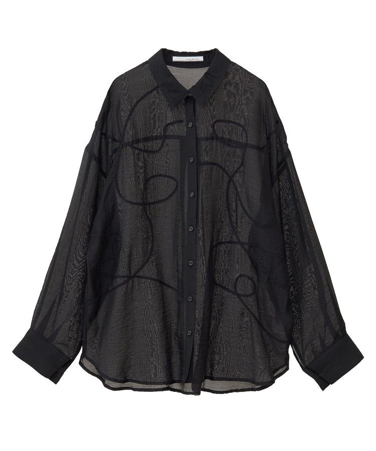 Green Parks「・ELENCARE DUE テープ刺繍シアーシャツ」|シャツ・ブラウス|