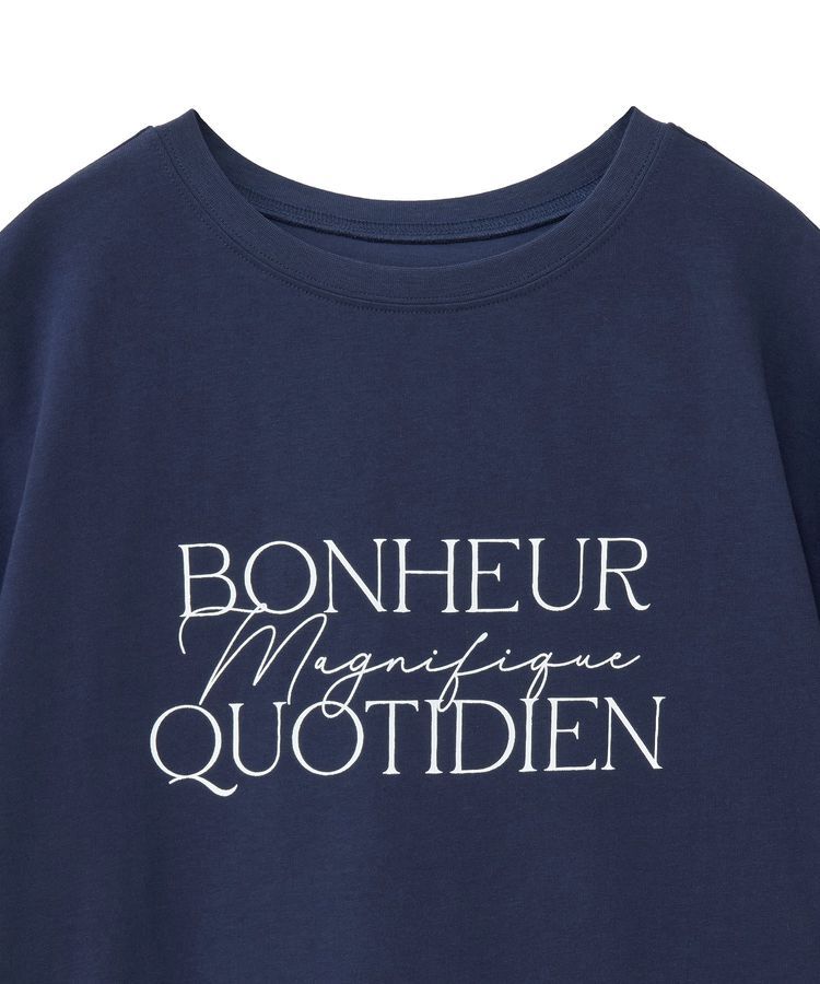 Green Parks「フレンチスリーブ筆記体ロゴチュニック」|チュニック|