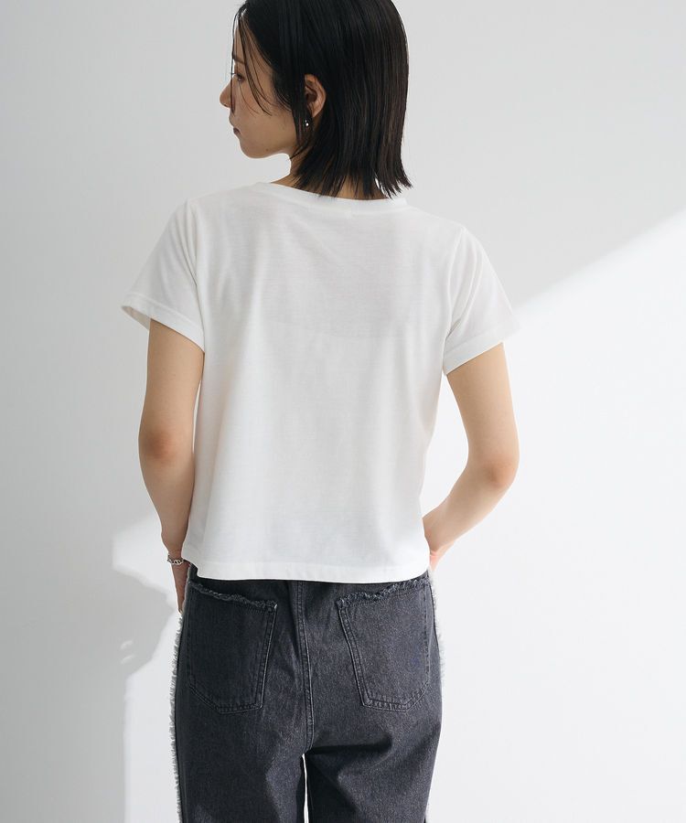 Green Parks「・swing by パールリボンモチーフTEE」|Tシャツ・カットソー|