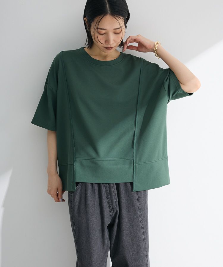 Green Parks「テープパイピングリップルプルオーバー」|Tシャツ・カットソー|