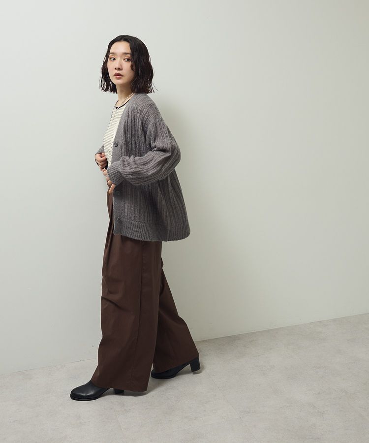 Green Parks「シアーニットVネックカーディガン」|カーディガン|