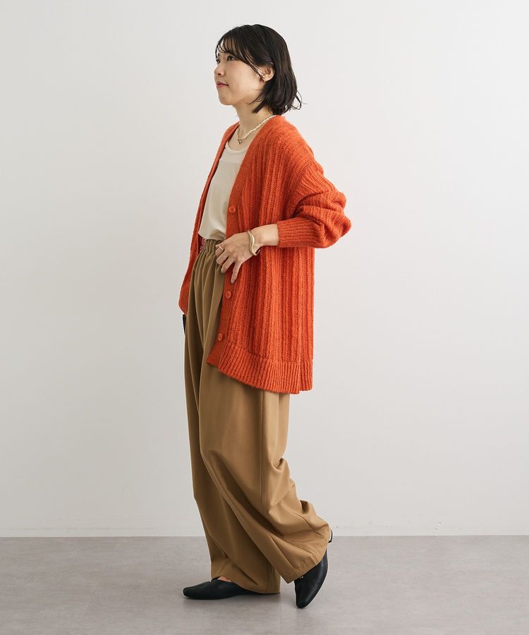 Green Parks「シアーニットVネックカーディガン」|カーディガン|