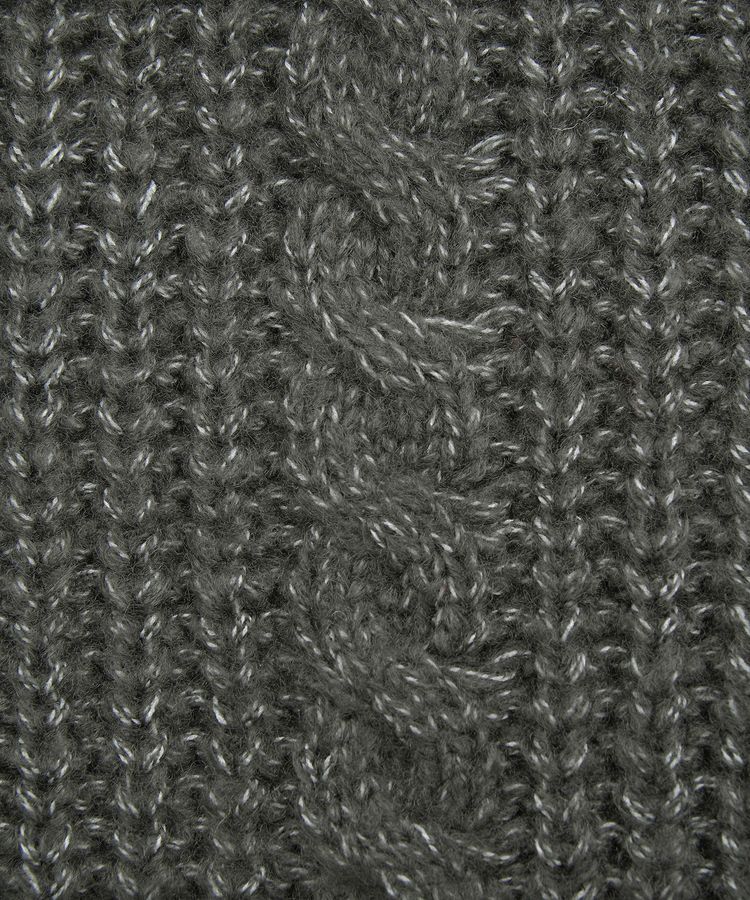 Green Parks「衿付きケーブルzipカーディガン」|カーディガン|