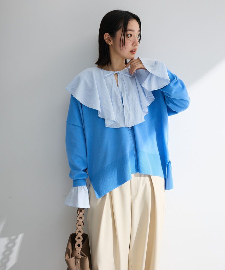 Green Parks「ここちニットVネックカーディガン」|カーディガン|