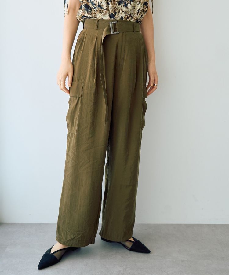 YECCA VECCA「ベルテッドカーゴパンツ」|その他|Khaki