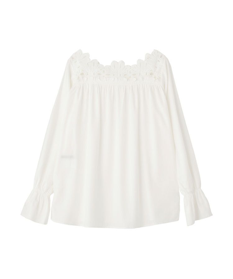 YECCA VECCA「フラワーレースブラウス」|シャツ・ブラウス|