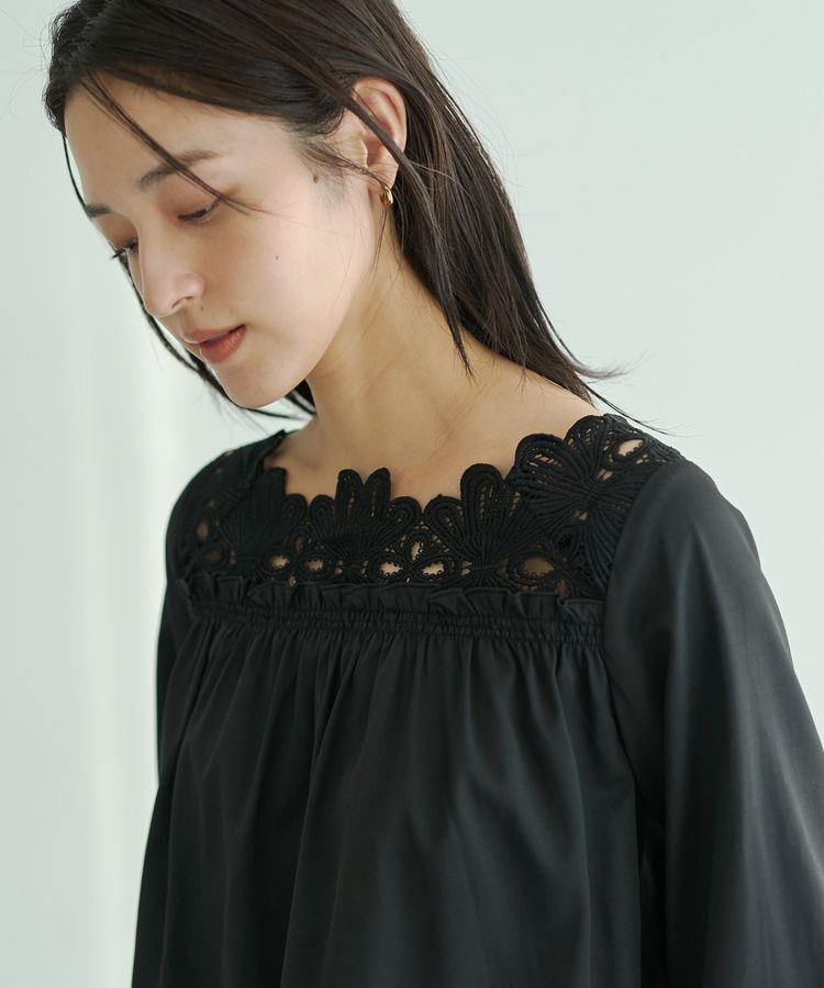 YECCA VECCA「フラワーレースブラウス」|シャツ・ブラウス|