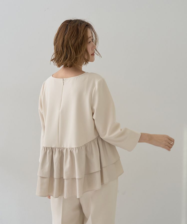 YECCA VECCA「【2点SET】バックフリルデザインセットアップ」|オールインワン|