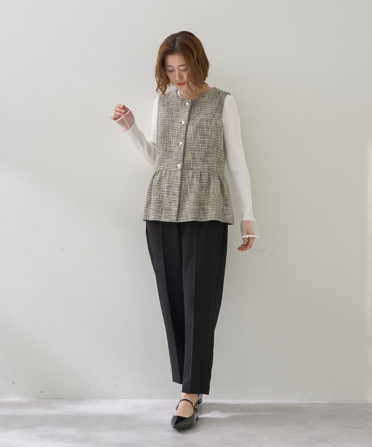 YECCA VECCA「【2点SET】バックフリルデザインセットアップ」|オールインワン|