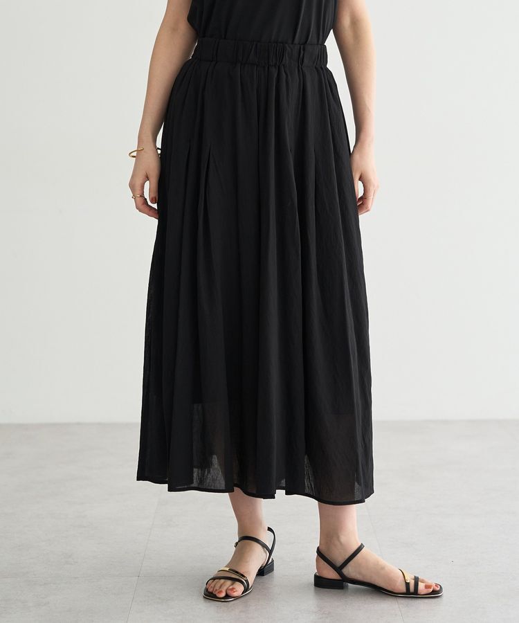 YECCA VECCA「ドライタッチシアーキュロットパンツ」|その他|Black