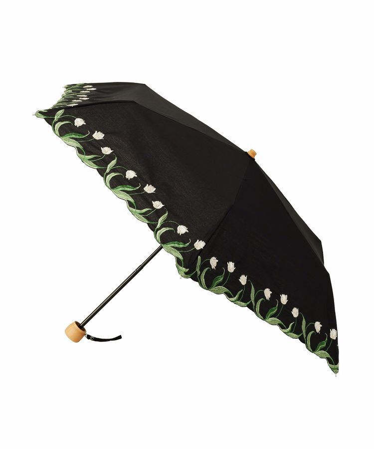 YECCA VECCA「【because】チューリップ刺繍ミニ」|傘|