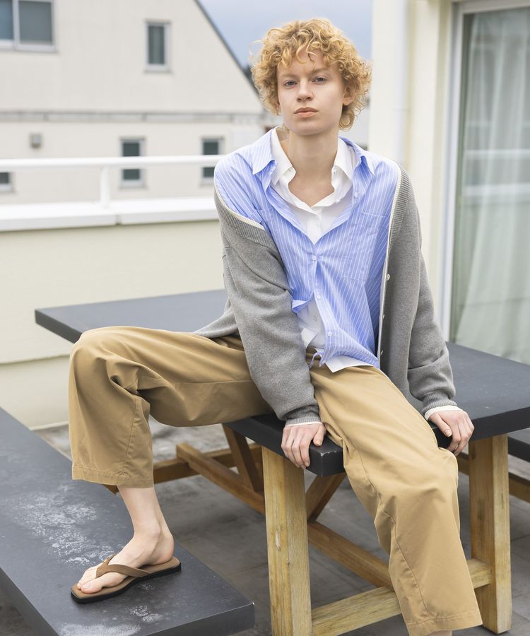 GARAGE OF GOOD CLOTHING「裾ドロストロングスリーブスクエアシャツ」|シャツ・ブラウス|