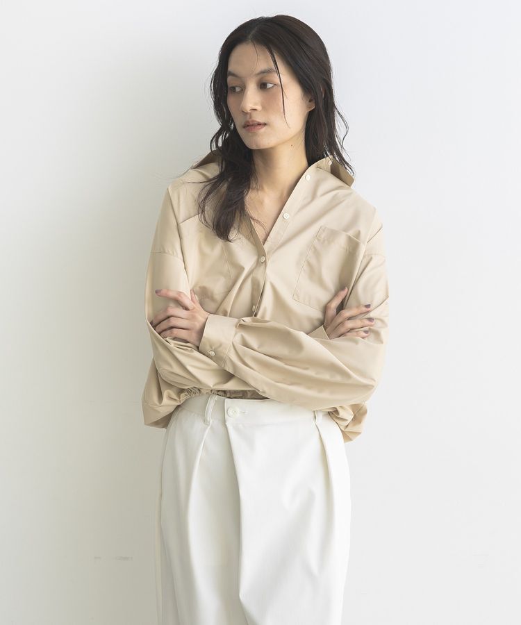 GARAGE OF GOOD CLOTHING「裾ドロストロングスリーブスクエアシャツ」|シャツ・ブラウス|
