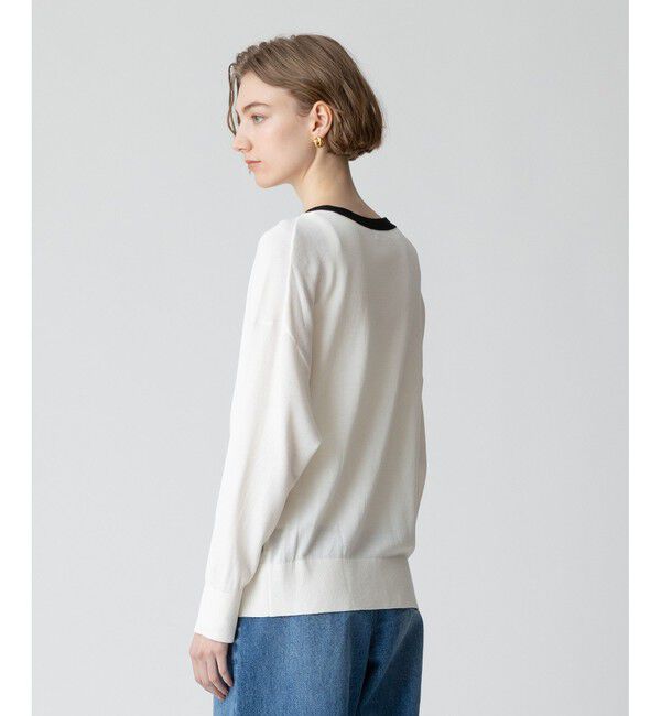 allureville「ハイツイストコットンV カーディガン」|カーディガン|