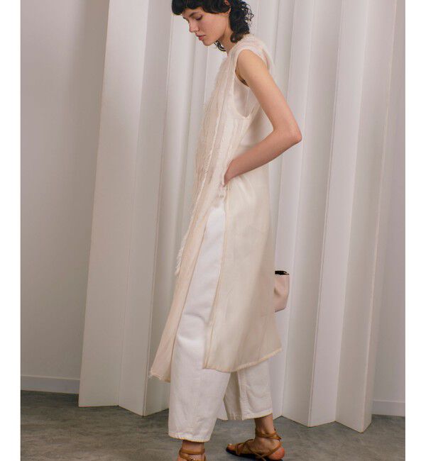 allureville「ストライプカットジャガードナローワンピース」|ワンピース|