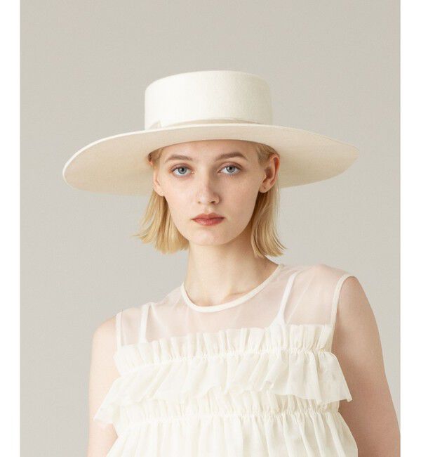 LOULOU WILLOUGHBY「【LOULOU WILLOUGHBY】ベロアリボンハット」|ハット|