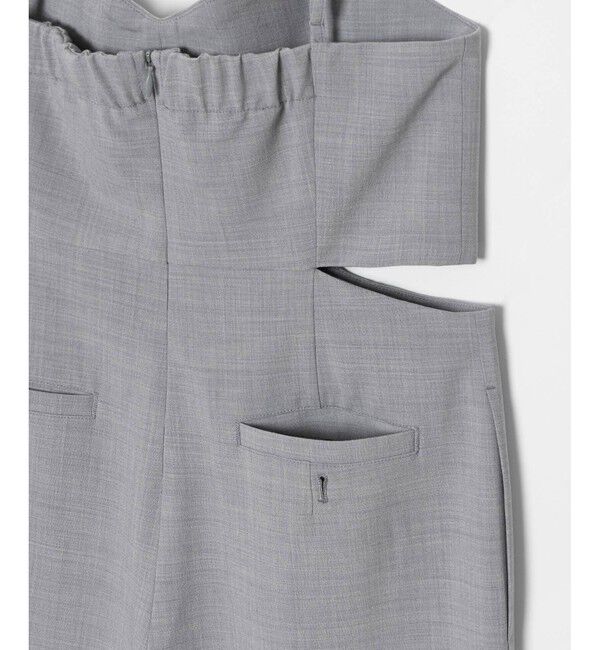 allureville「ストレッチトロサロペットパンツ」|オールインワン|