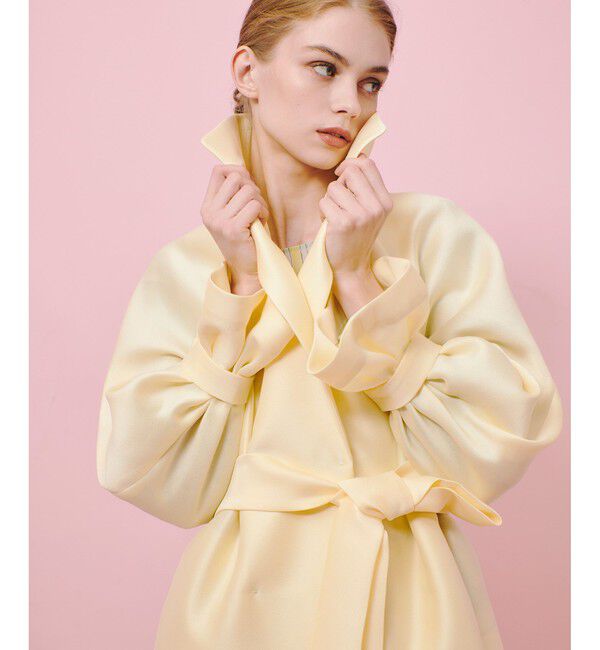 LOULOU WILLOUGHBY「【LOULOU WILLOUGHBY】シルキーダブルクロスドレスコート」|その他|