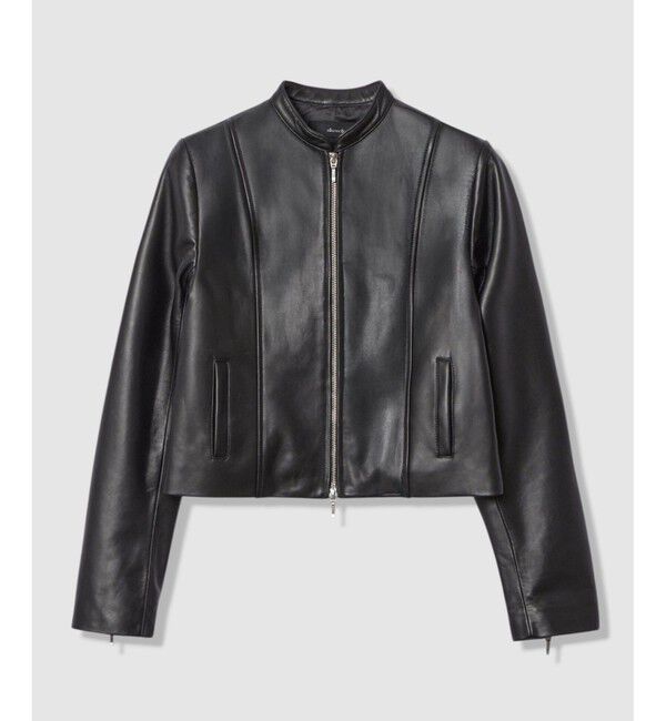 allureville「スタンドカラーレザーライダースジャケット」|ライダースジャケット|