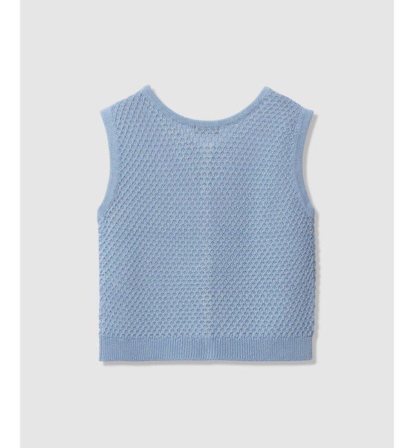 allureville「透かし編みジレプルオーバー」|ニット・セーター|