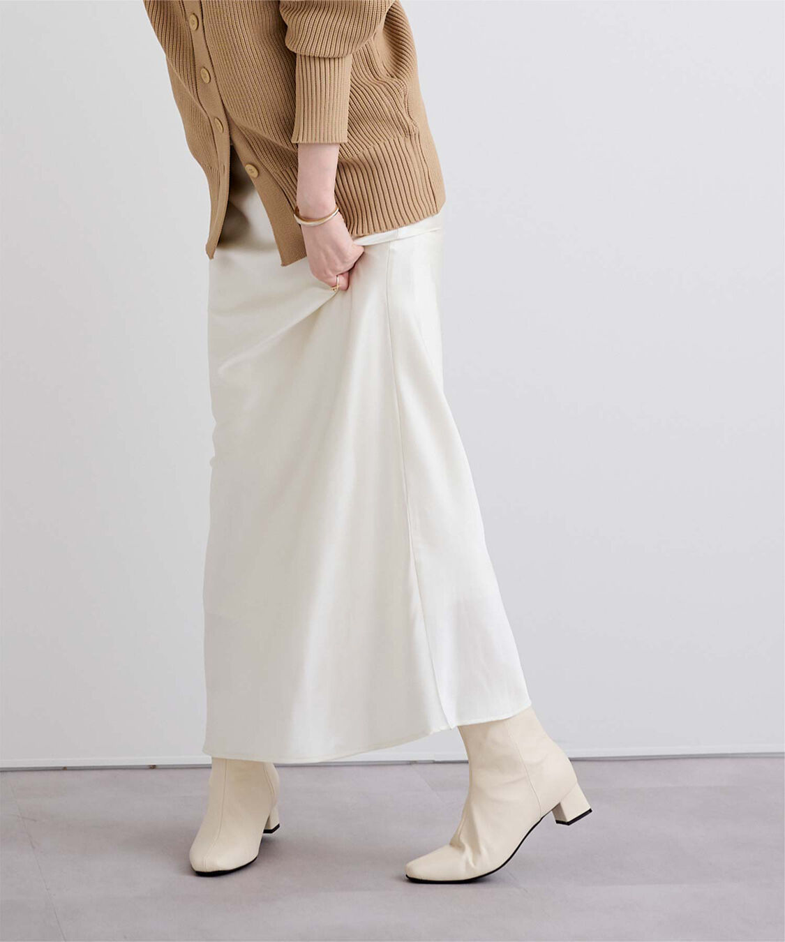 ur's「4.5cmスクエアトゥブーツ」|ショートブーツ|