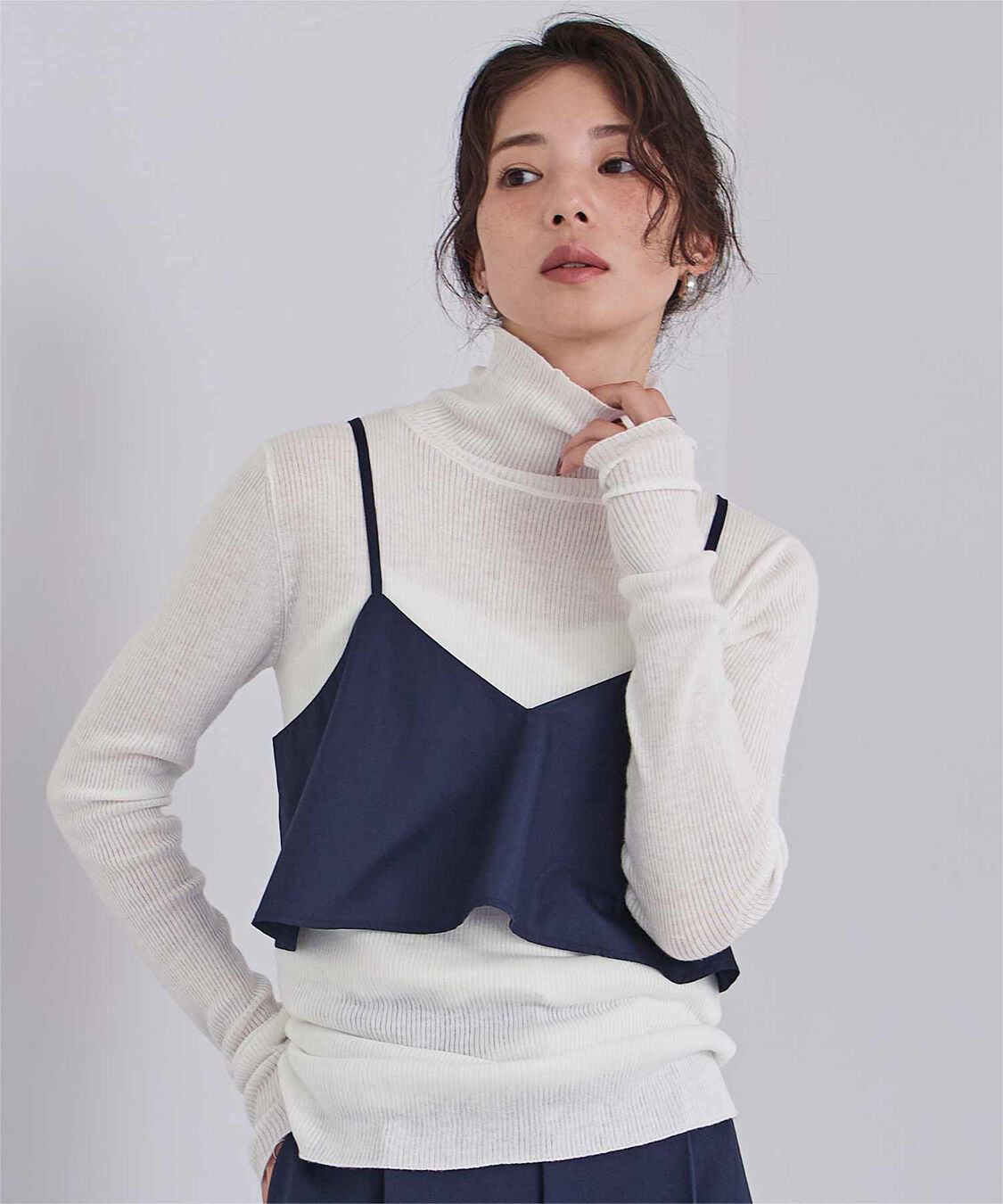 ur's「ウールブレンドハイネックリブニット」|ニット・セーター|