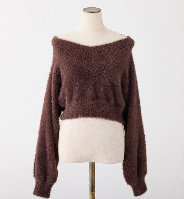  「後ろリボン2wayニットSETワンピ」|ワンピース|