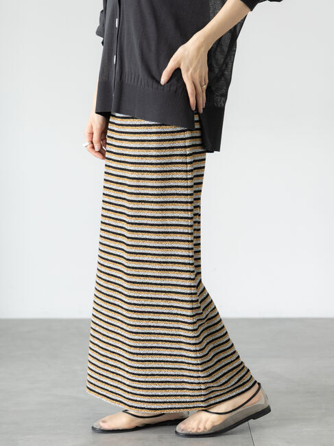 Lugnoncure「ラメナロースカート」|スカート|イエロー