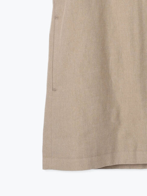 Samansa Mos2「綿麻ミドル丈ベスト」|ダウンベスト・ベスト|