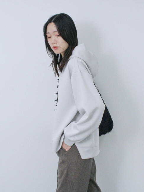 Samansa Mos2 blue「ダンボールパーカー」|Tシャツ・カットソー|