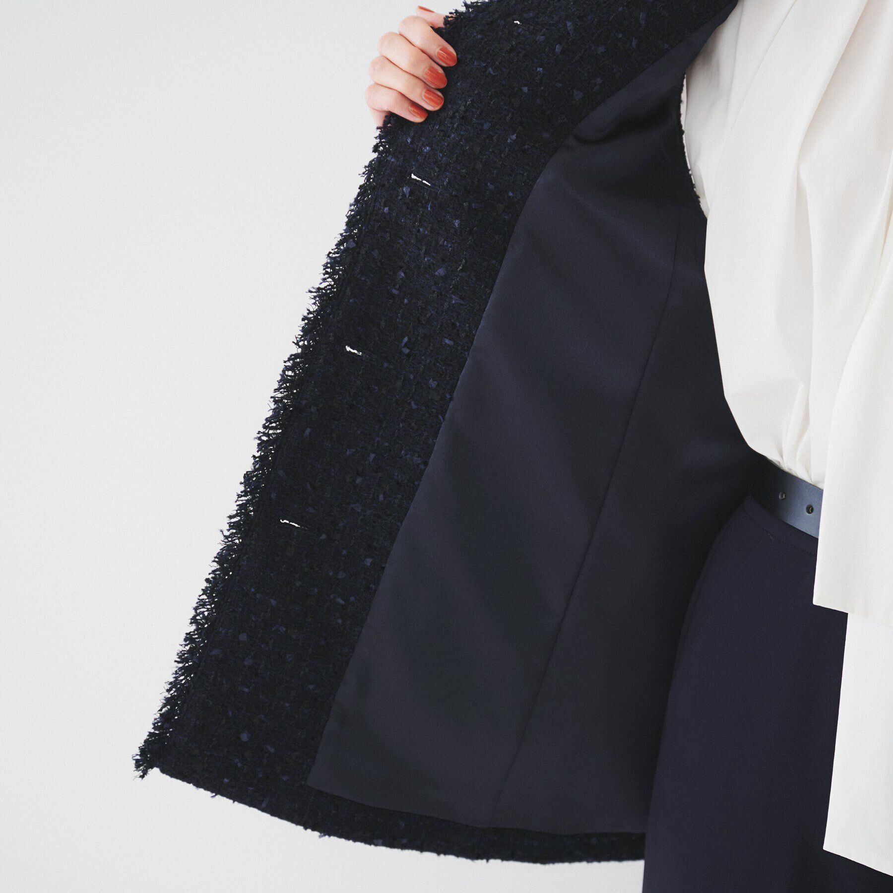 UNTITLED「ファンシーツイードジレ」|ベスト・ジレ|