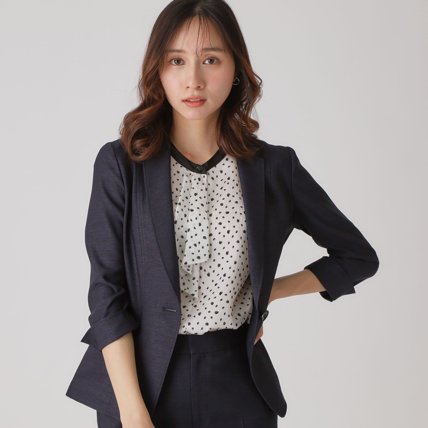 COUP DE CHANCE「【手洗い可／日本製】テーラードジャケット」|テーラードジャケット|ネイビー(094)