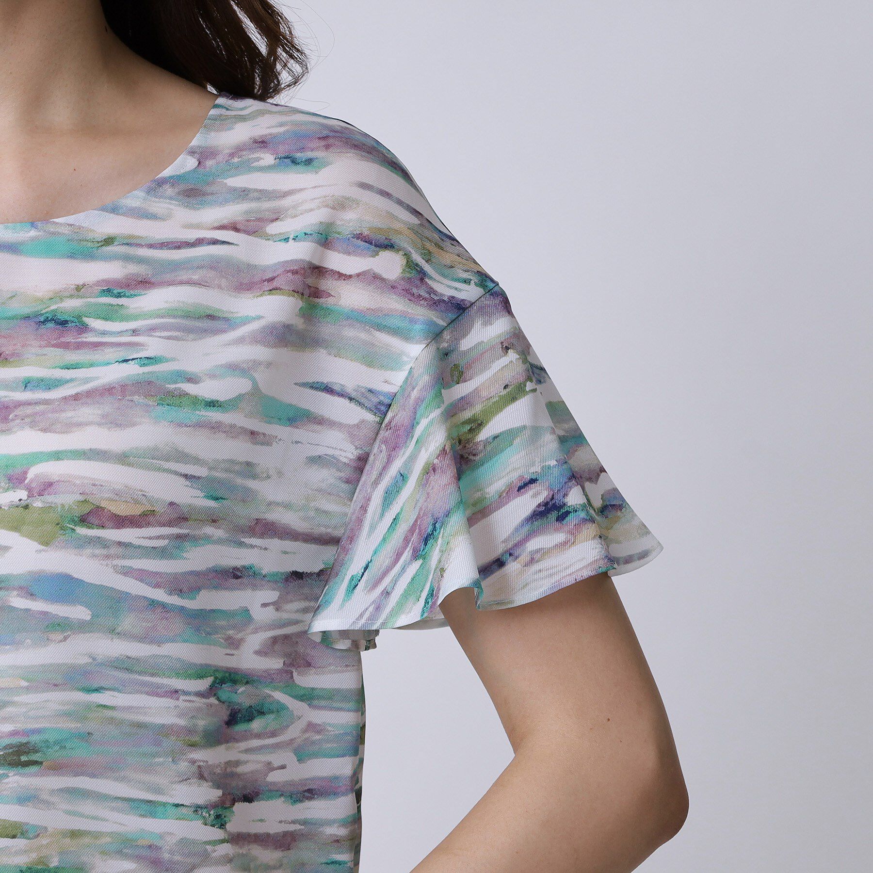 COUP DE CHANCE「【手洗い可／日本製】プリント柄ブラウス」|シャツ・ブラウス|