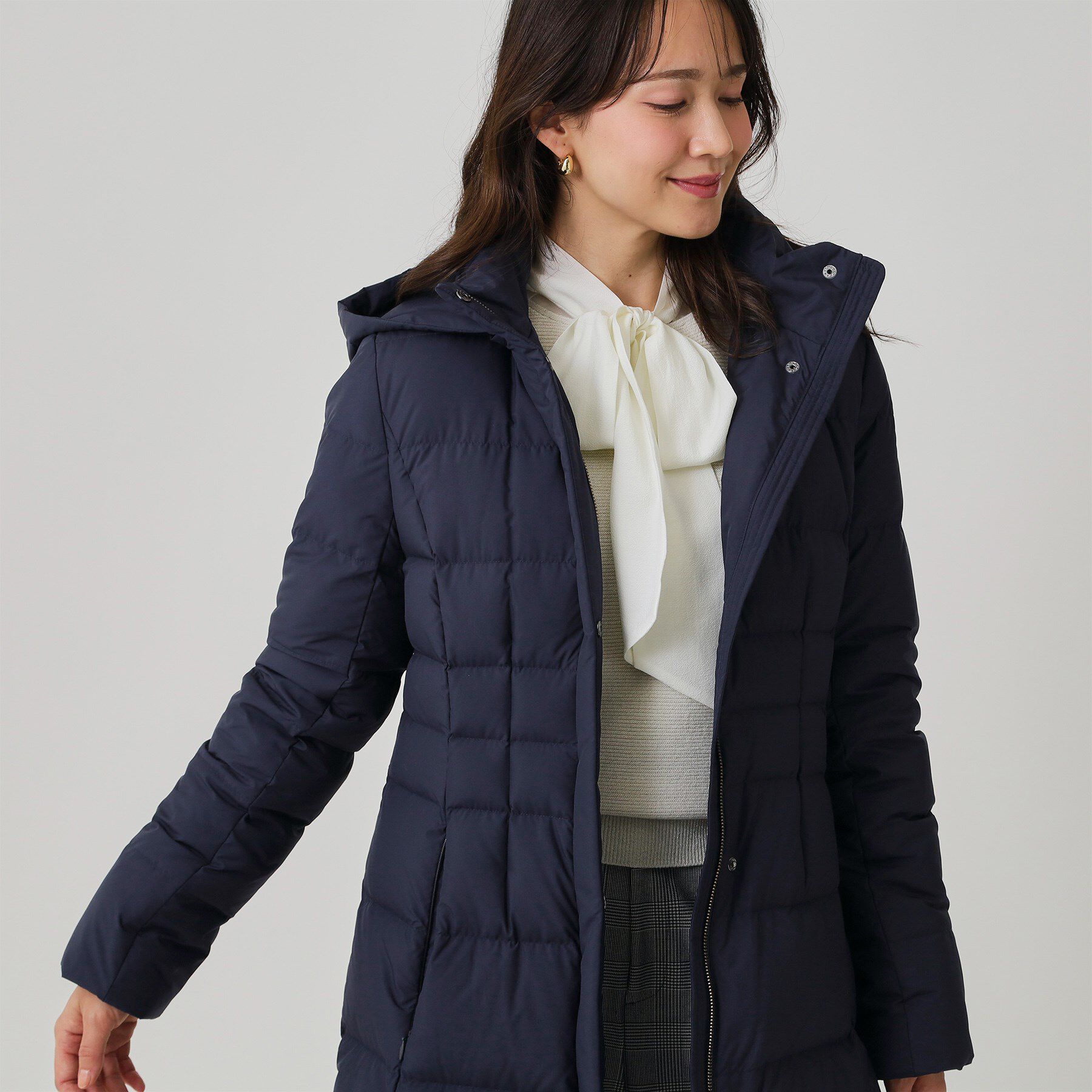 COUP DE CHANCE「【フランス産ホワイトダックダウン／FP800保温性◎／抗菌防臭／手洗い可】ロングダウンコート」|ダウン|