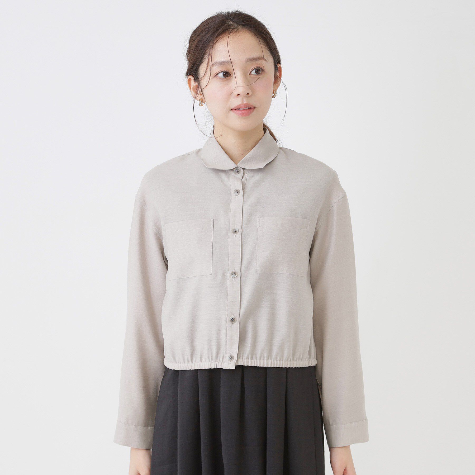 COUP DE CHANCE「【手洗い可/ショート丈】クロップドシャツ」|シャツ・ブラウス|