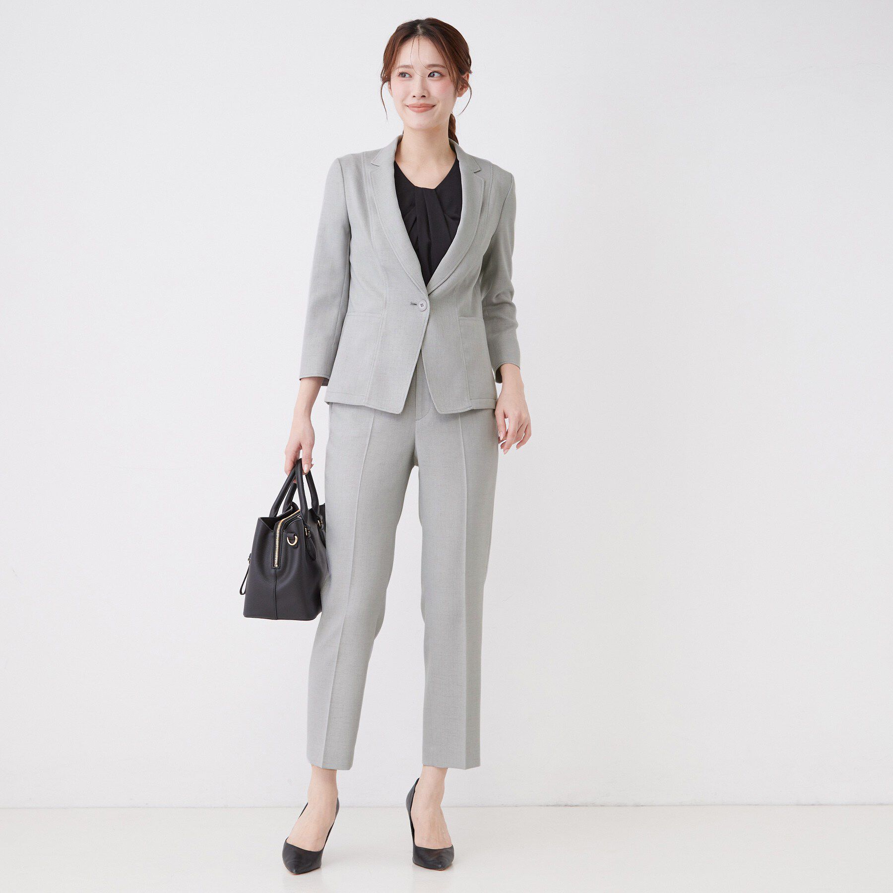 COUP DE CHANCE「【手洗い可／日本製／7分袖／UVケア】リネンライク テーラードジャケット」|テーラードジャケット|