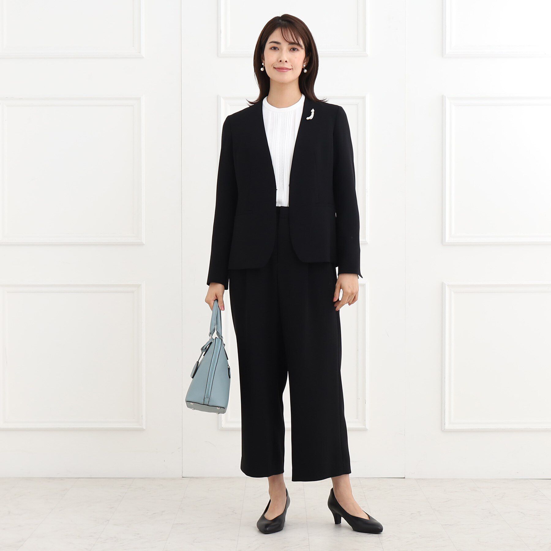 Reflect「【フォーマル/洗える/セットアップ可】ノーカラージャケット」|ノーカラージャケット|