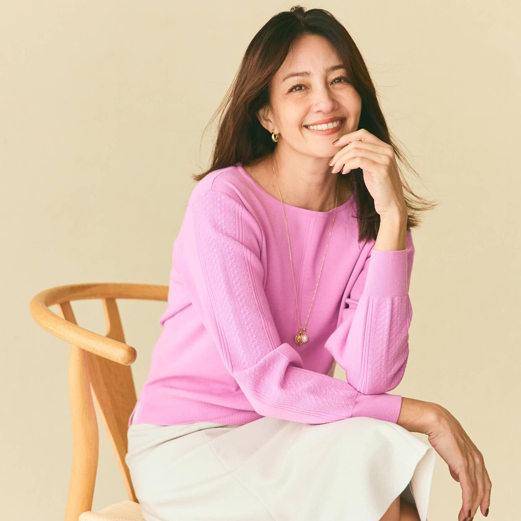 Reflect「【選べる6色／長く着られる◎】ボートネックニット」|ニット・セーター|