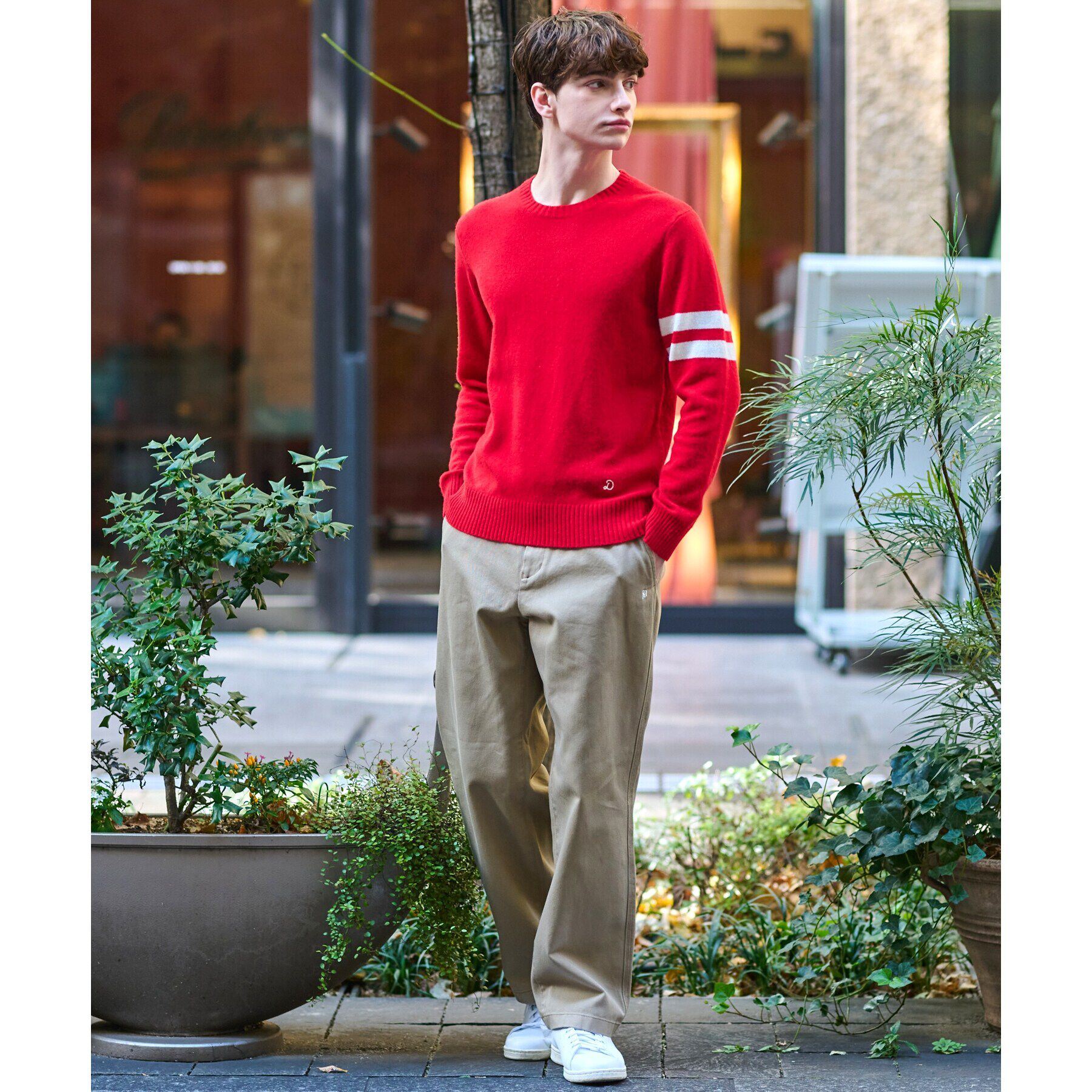 DRESSTERIOR「ラムウール混クルーネックニット」|ニット・セーター|