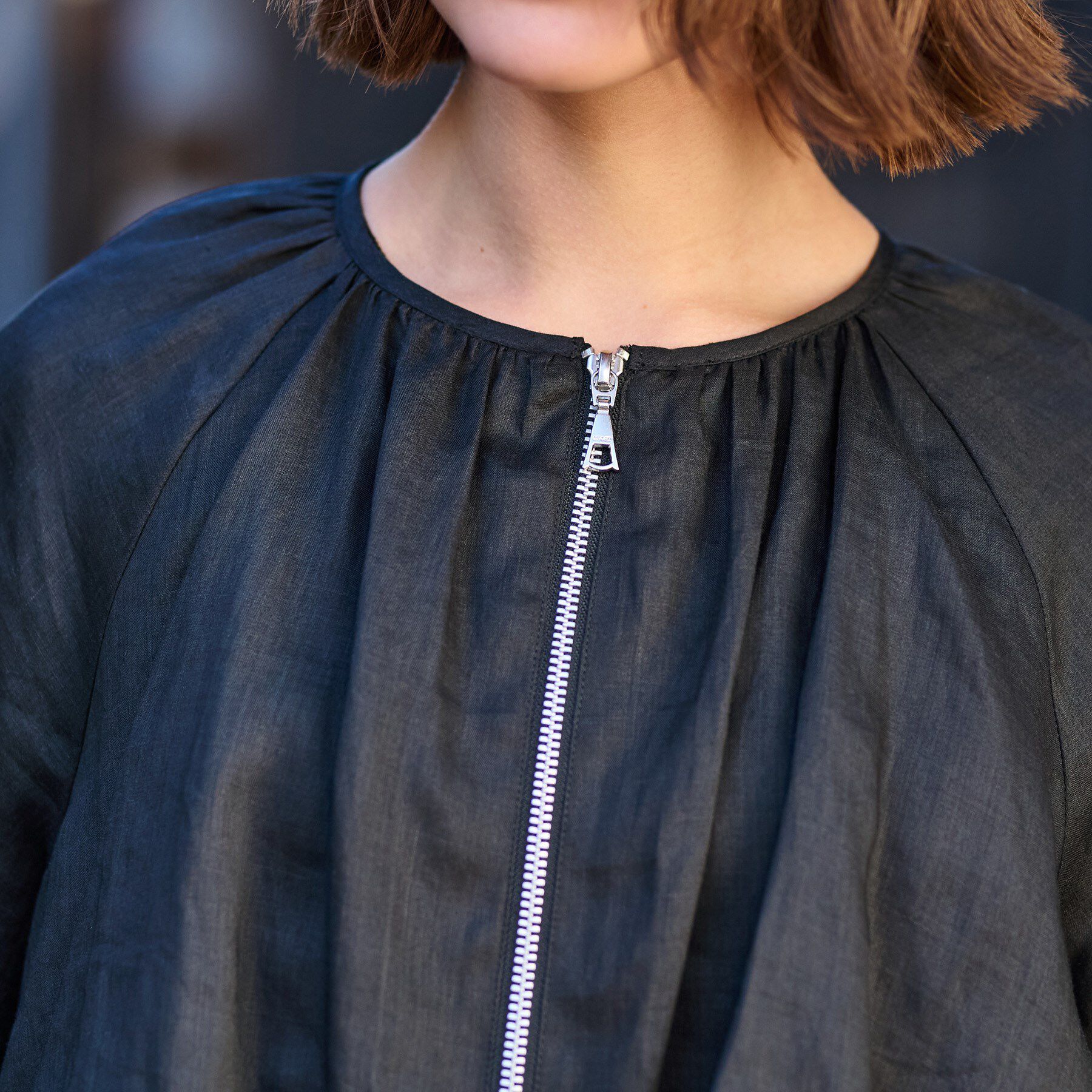 DRESSTERIOR「【洗える/リネン100％】ウォッシャブルペーパーリネンブルゾン」|ブルゾン・スタジャン|