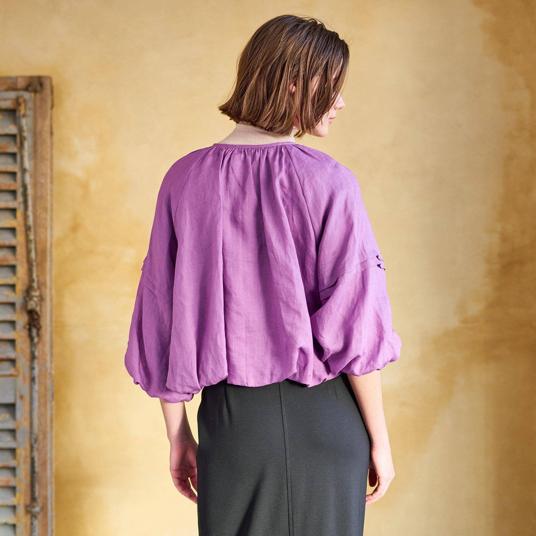 DRESSTERIOR「【洗える/リネン100％】ウォッシャブルペーパーリネンブルゾン」|ブルゾン・スタジャン|