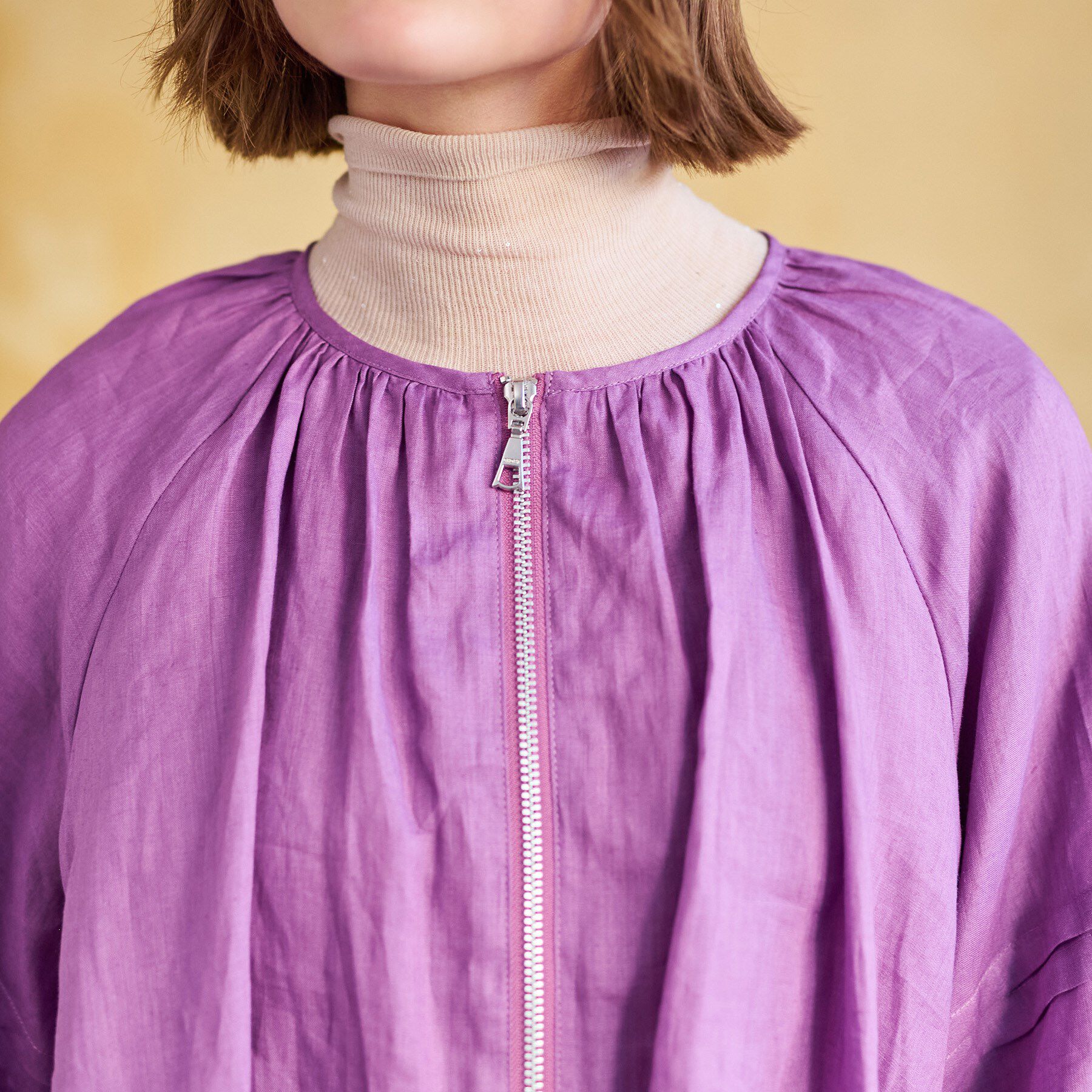 DRESSTERIOR「【洗える/リネン100％】ウォッシャブルペーパーリネンブルゾン」|ブルゾン・スタジャン|