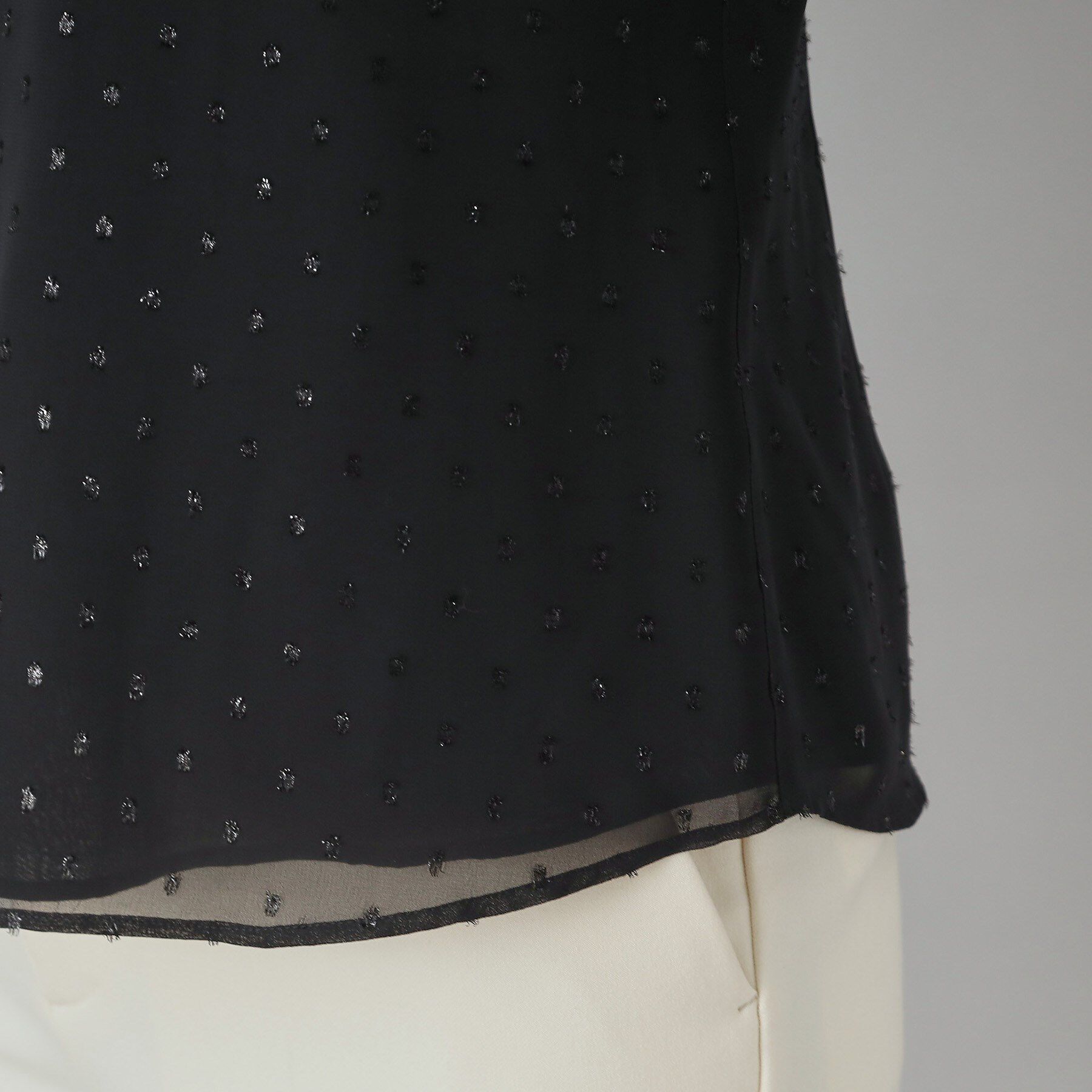 DRESSTERIOR「【洗える/シアー素材】フィルムドットブラウス」|シャツ・ブラウス|