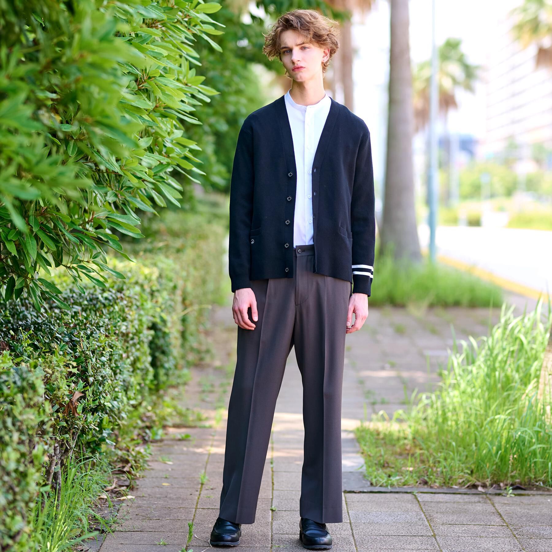 DRESSTERIOR「ウォッシャブル コットンカシミヤスムースカーディガン」|カーディガン|