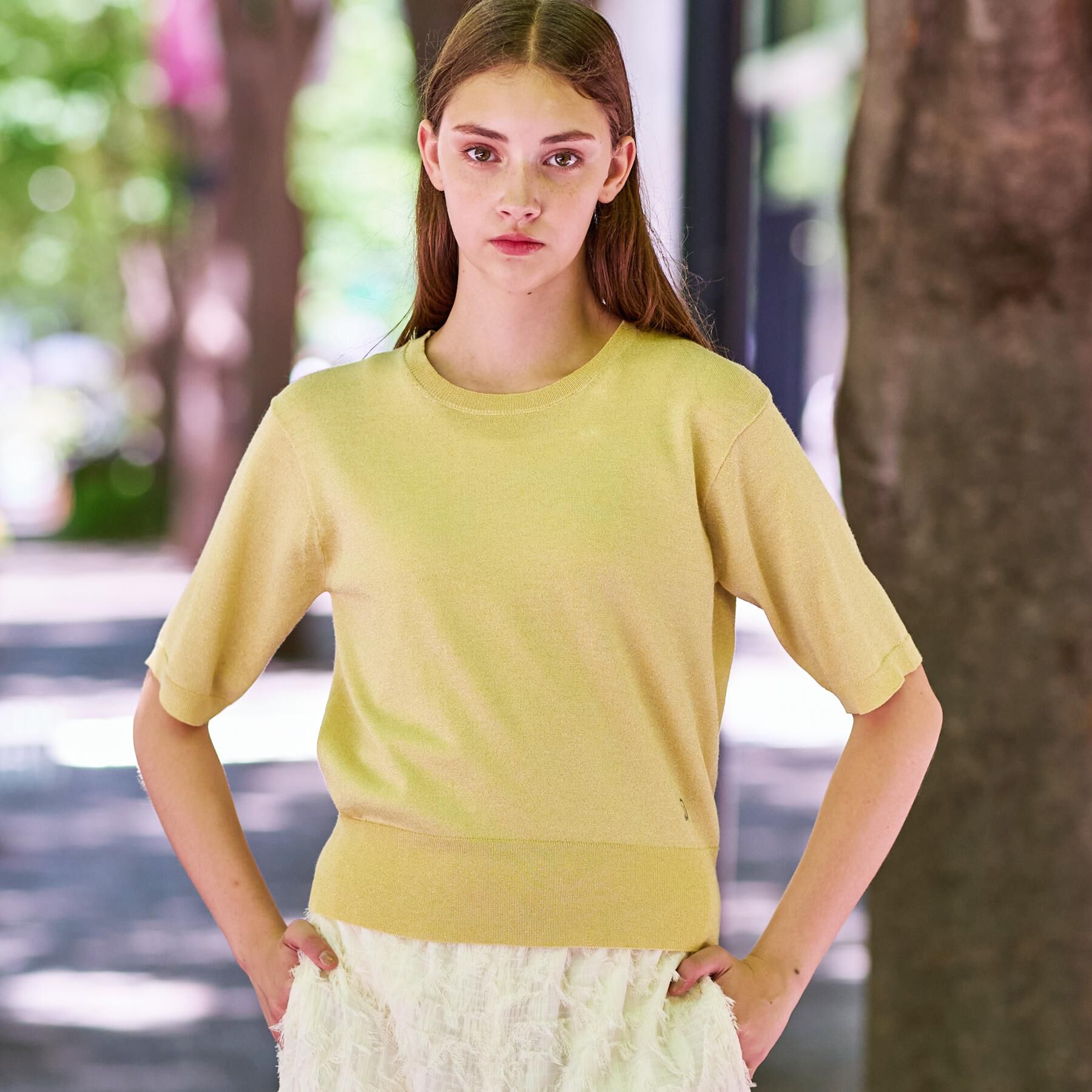 DRESSTERIOR「【洗える/きれいめ】ラメニットプルオーバー」|ニット・セーター|