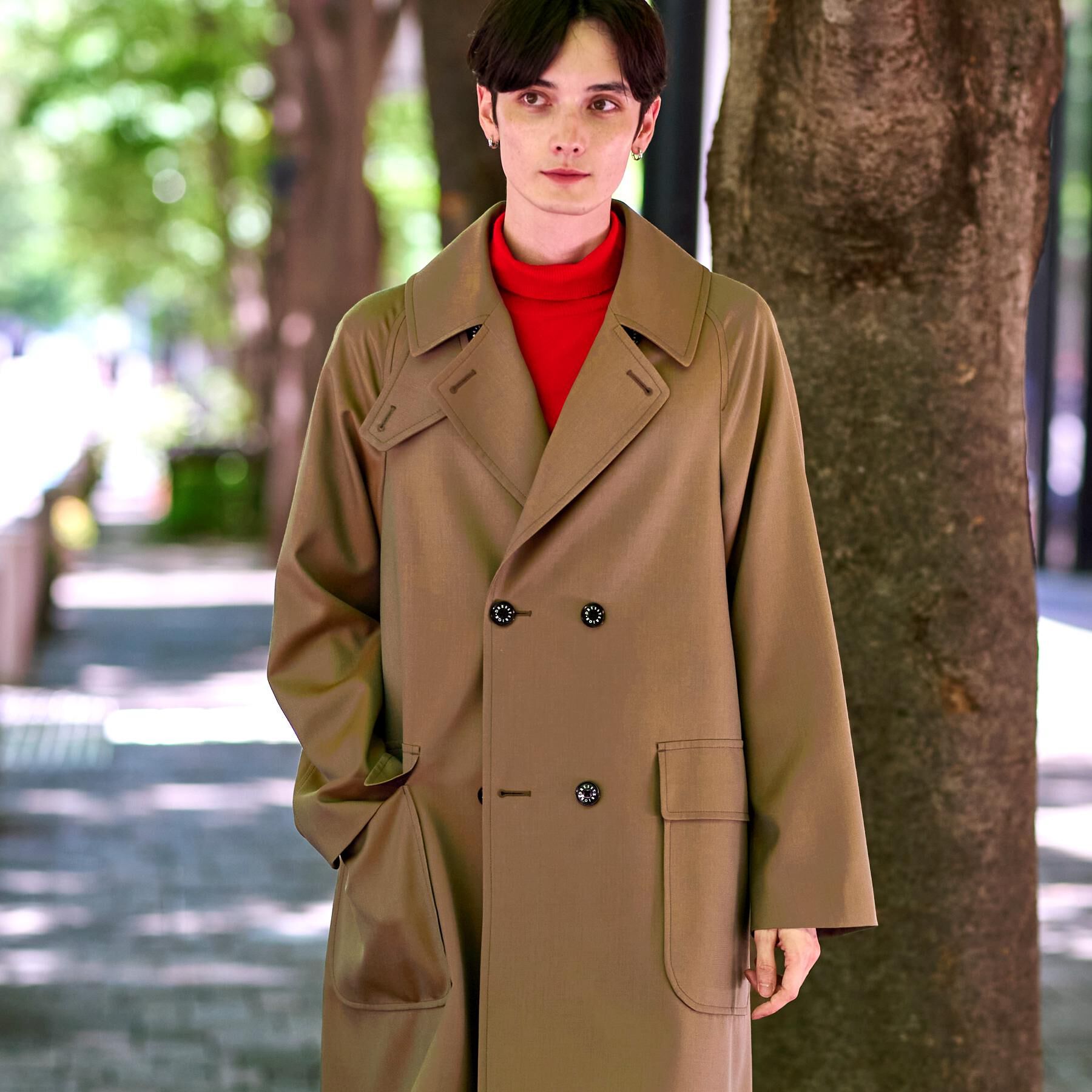 DRESSTERIOR「ウールギャバジン アルスターコート」|トレンチコート|