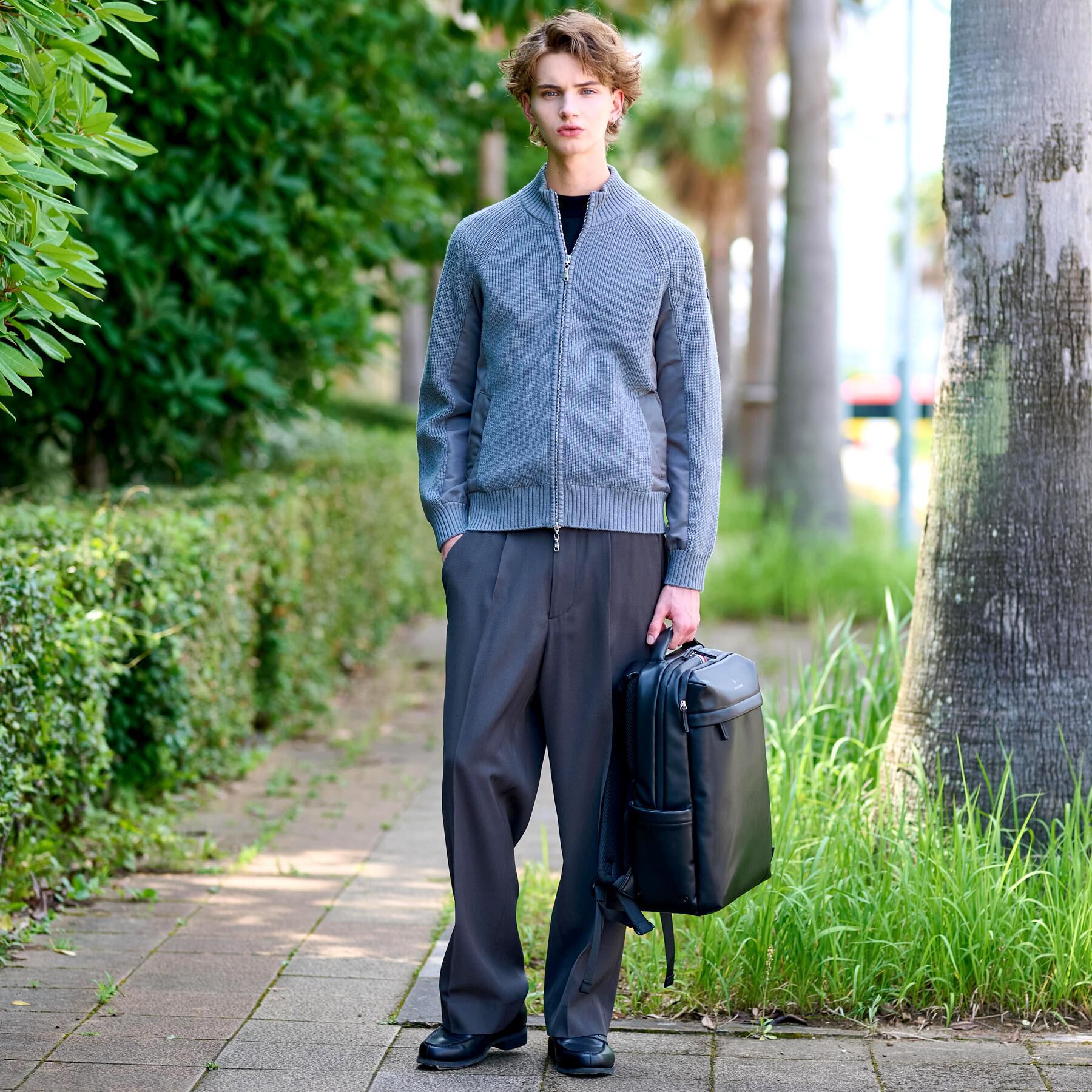 DRESSTERIOR「ミリタリーニットジャケット」|カーディガン|